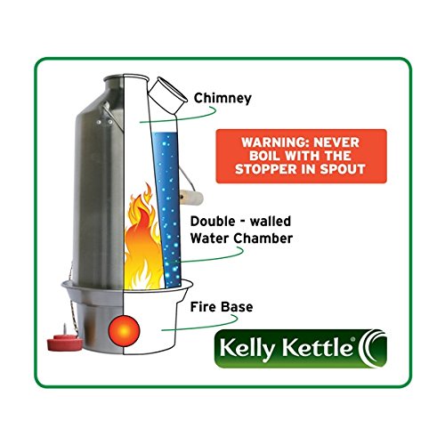 Amazon | Trekker Kelly Kettle Aluminium 0.5L Camping Kettle